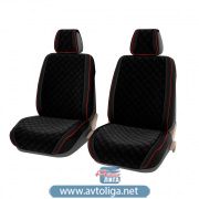 Накидки 2D "PREMIUM" PSV Soft 2 FRONT (Черный/Кант красный), 2 шт.